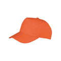 Orange - Front - Result Genuine Recycled Childrens-Kids Core Baseball Cap