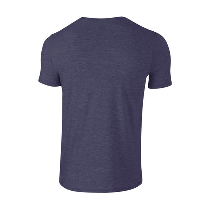 Heather Navy - Back - Gildan Unisex Adult Softstyle Heather T-Shirt