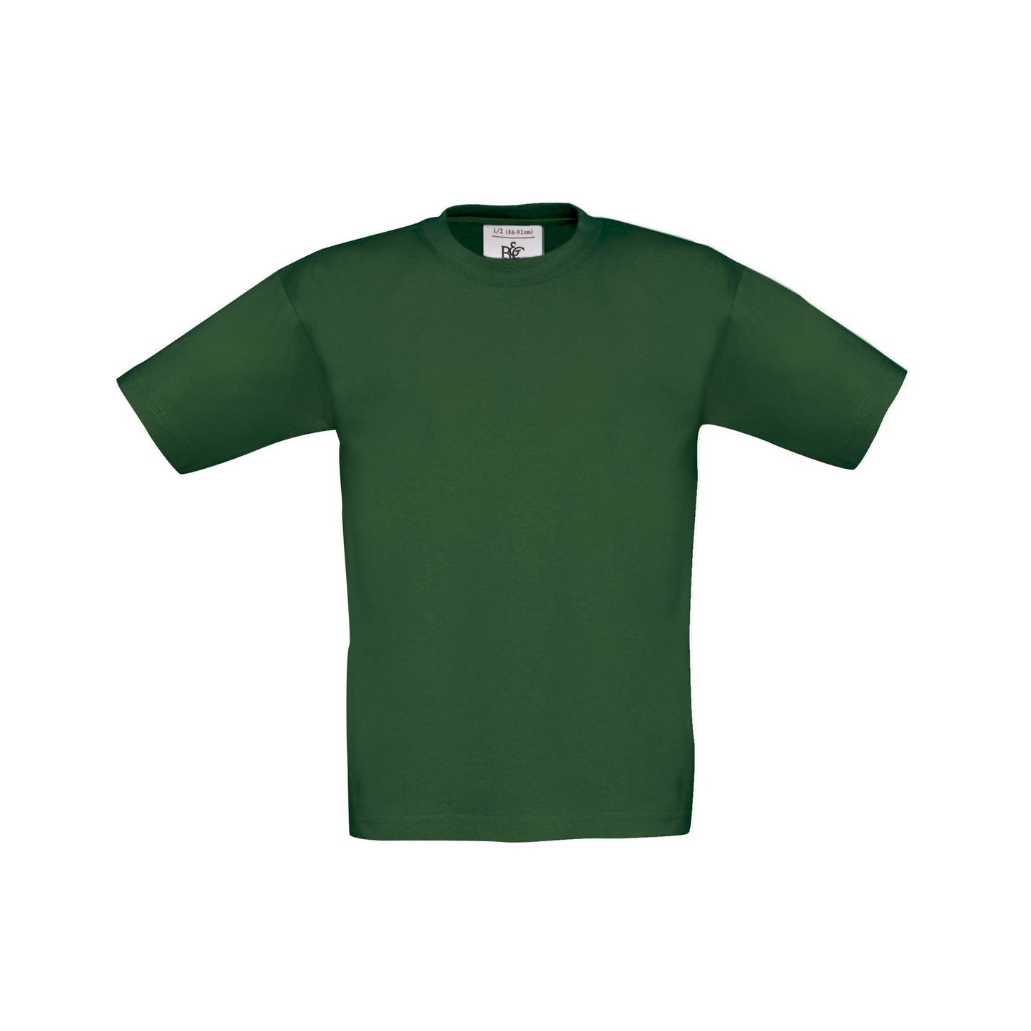 Bottle Green - Front - B&C Childrens-Kids Exact 150 T-Shirt