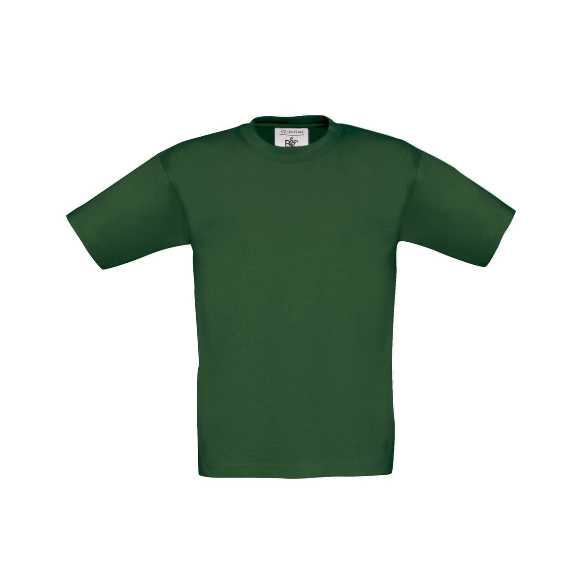 Bottle Green - Front - B&C Childrens-Kids Exact 150 T-Shirt