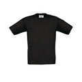 Black - Front - B&C Childrens-Kids Exact 150 T-Shirt