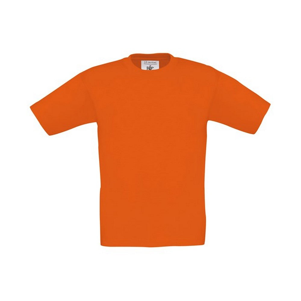 Orange - Front - B&C Childrens-Kids Exact 150 T-Shirt