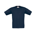 Navy - Front - B&C Childrens-Kids Exact 150 T-Shirt