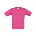 Fuchsia - Front - B&C Childrens-Kids Exact 150 T-Shirt