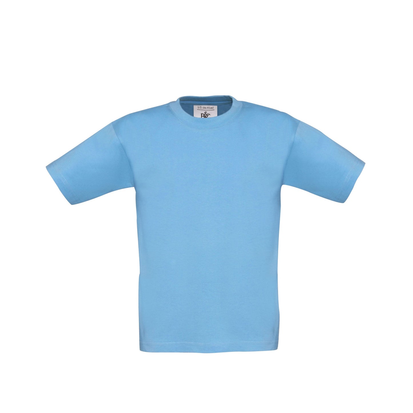 Sky Blue - Front - B&C Childrens-Kids Exact 150 T-Shirt