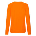 Orange - Back - Fruit of the Loom Womens-Ladies Lightweight Lady Fit Raglan Sweatshirt