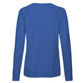 Royal Blue - Back - Fruit of the Loom Womens-Ladies Lightweight Lady Fit Raglan Sweatshirt