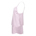 Light Pink - Side - Towel City Womens-Ladies Satin Short Pyjama Set