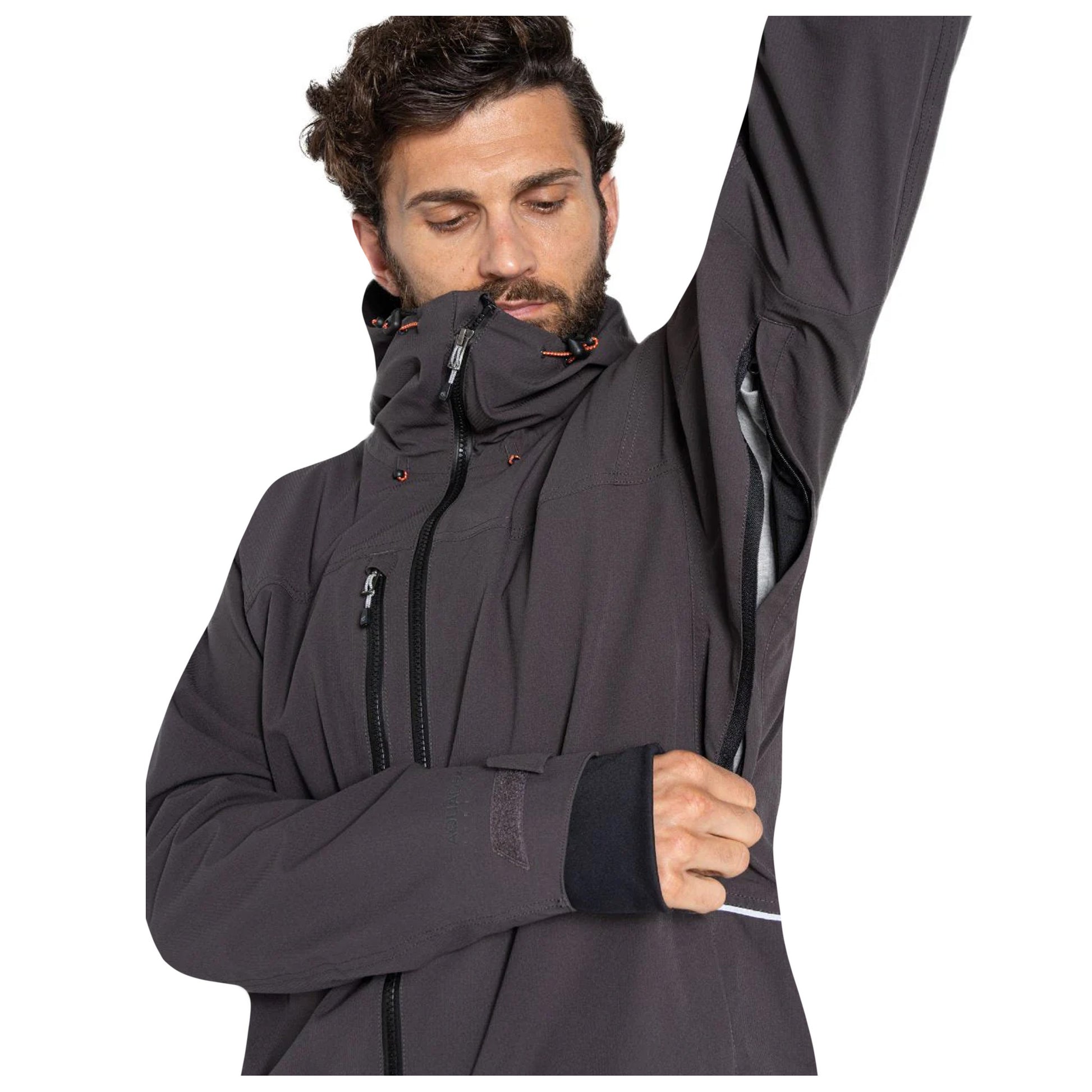 Carbon Grey - Side - Craghoppers Mens Richmond Stretch Waterproof Jacket