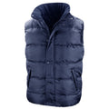 Navy - Front - Result Core Mens Nova Lux Padded Gilet