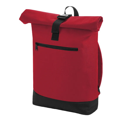 Classic Red - Front - Bagbase Roll Top Backpack
