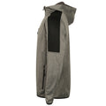 Dark Grey Marl-Black - Side - Finden & Hales Mens Type IIR BFE Active Soft Shell Jacket
