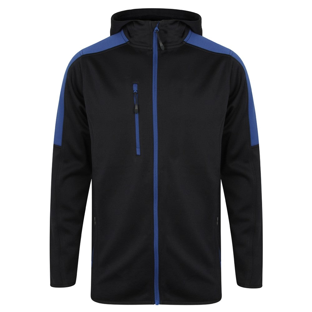 Navy-Royal Blue - Front - Finden & Hales Mens Type IIR BFE Active Soft Shell Jacket