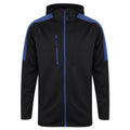 Navy-Royal Blue - Front - Finden & Hales Mens Type IIR BFE Active Soft Shell Jacket