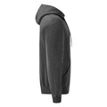 Dark Heather Grey - Side - Fruit of the Loom Mens Classic Heather Hoodie