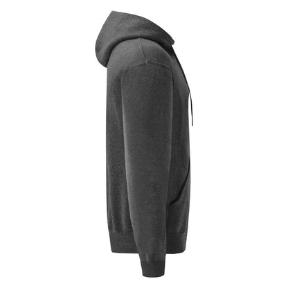 Dark Heather Grey - Side - Fruit of the Loom Mens Classic Heather Hoodie