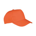 Orange - Back - Result Unisex Adult Core Recycled Baseball Cap