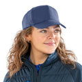 Navy - Side - Result Unisex Adult Core Recycled Baseball Cap