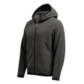 Charcoal - Close up - Stormtech Mens Medusa Fleece Full Zip Hoodie