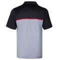 Black-Red-Black - Back - Under Armour Mens Playoff 3.0 Stripe Polo Shirt
