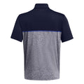 Midnight Navy-Royal Blue-Midnight Navy - Back - Under Armour Mens Playoff 3.0 Stripe Polo Shirt
