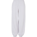 White - Front - Build Your Brand Womens-Ladies Balloon High Waist Jogging Bottoms