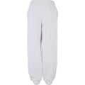 White - Back - Build Your Brand Womens-Ladies Balloon High Waist Jogging Bottoms