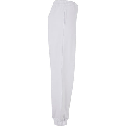 White - Side - Build Your Brand Womens-Ladies Balloon High Waist Jogging Bottoms