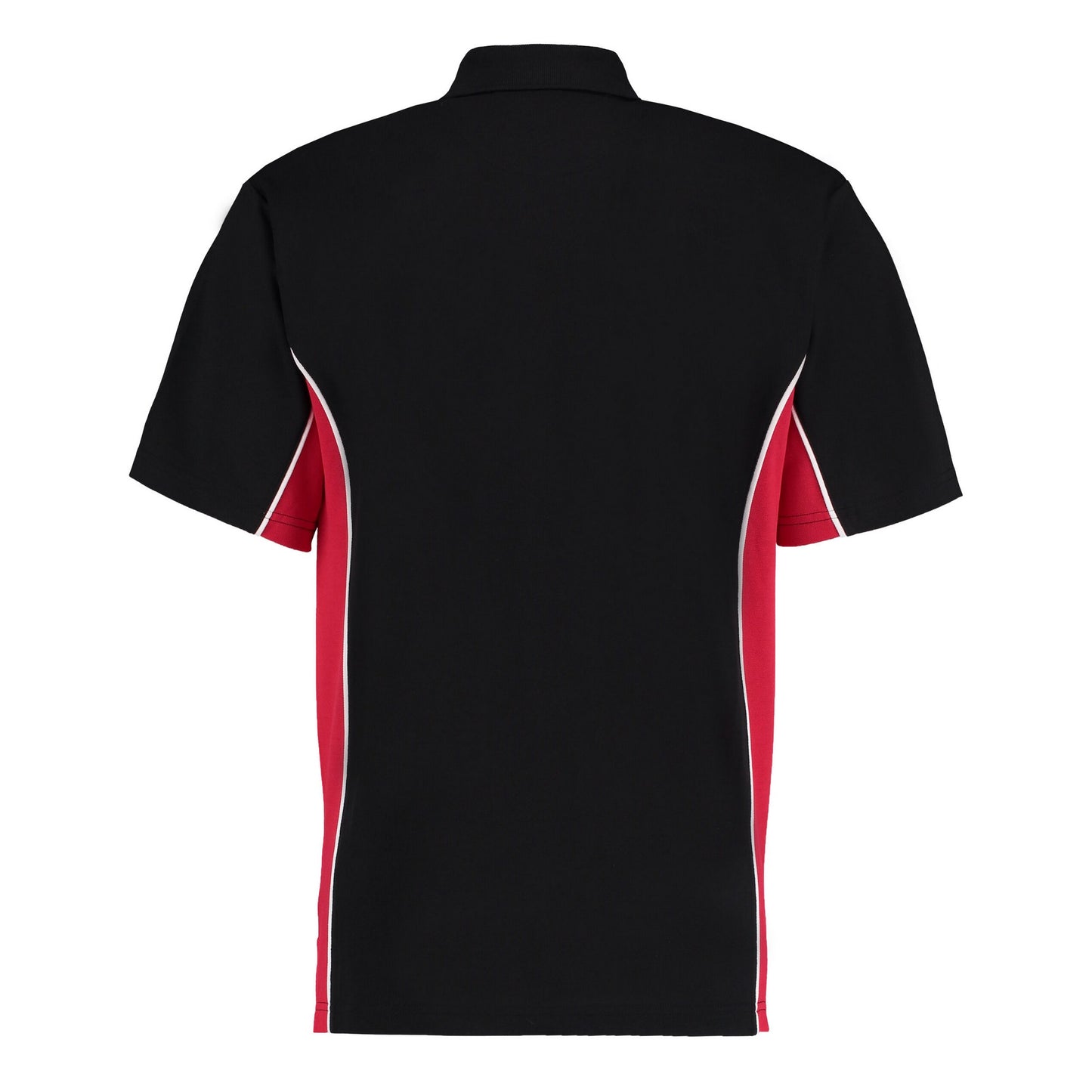 Black-Red-White - Back - GAMEGEAR Mens Track Classic Polo Shirt