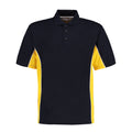 Navy-Mid Yellow-White - Front - GAMEGEAR Mens Track Classic Polo Shirt