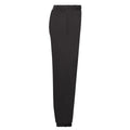 Black - Side - Fruit of the Loom Childrens-Kids Classic Plain Elasticated Cuff Jogging Bottoms