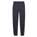 Deep Navy - Back - Fruit of the Loom Childrens-Kids Classic Plain Elasticated Cuff Jogging Bottoms