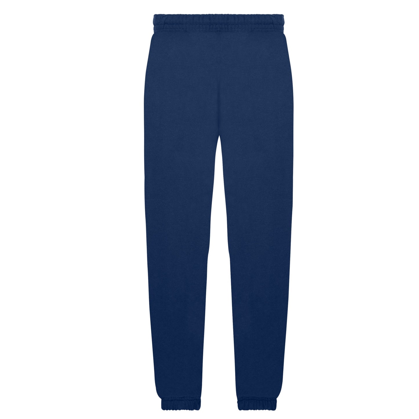 Navy - Back - Fruit of the Loom Childrens-Kids Classic Plain Elasticated Cuff Jogging Bottoms