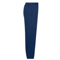 Navy - Side - Fruit of the Loom Childrens-Kids Classic Plain Elasticated Cuff Jogging Bottoms