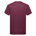 Burgundy - Back - Fruit of the Loom Mens Original T-Shirt