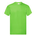 Lime - Front - Fruit of the Loom Mens Original T-Shirt
