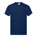 Navy - Front - Fruit of the Loom Mens Original T-Shirt