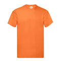 Orange - Front - Fruit of the Loom Mens Original T-Shirt