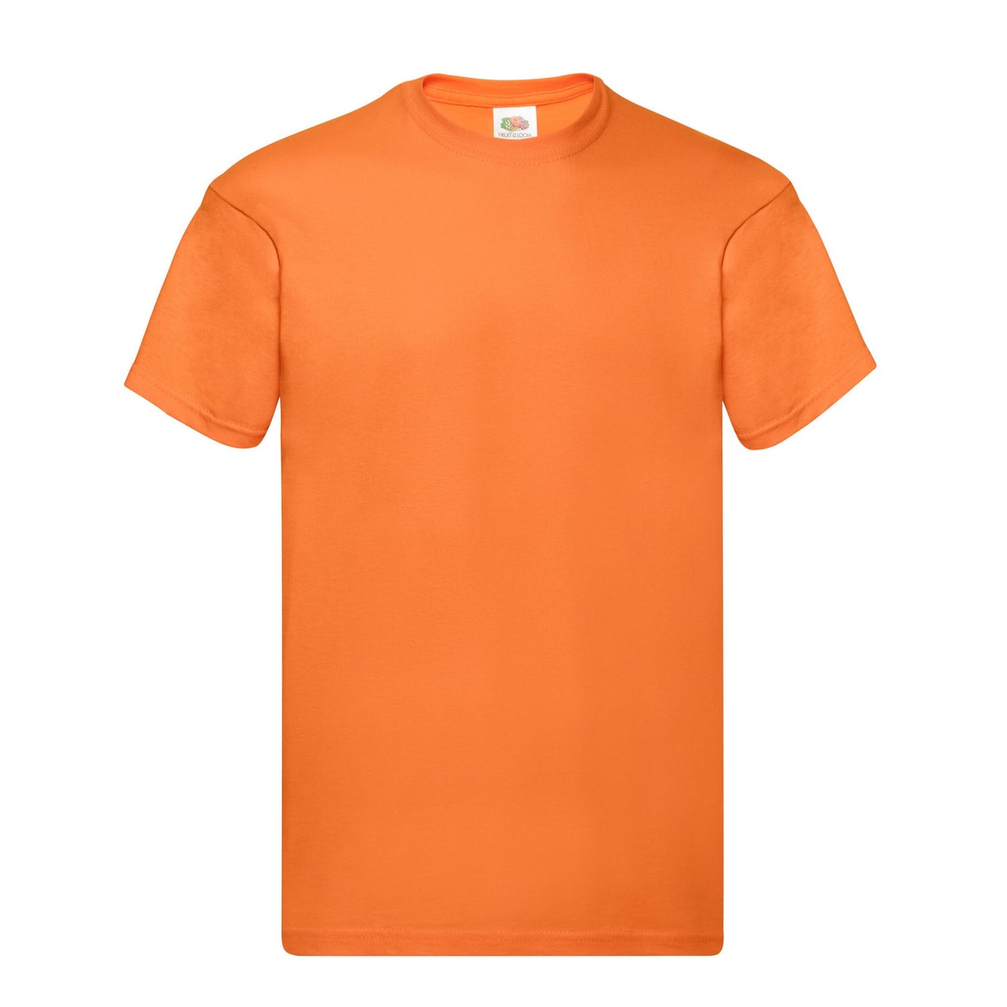 Orange - Front - Fruit of the Loom Mens Original T-Shirt