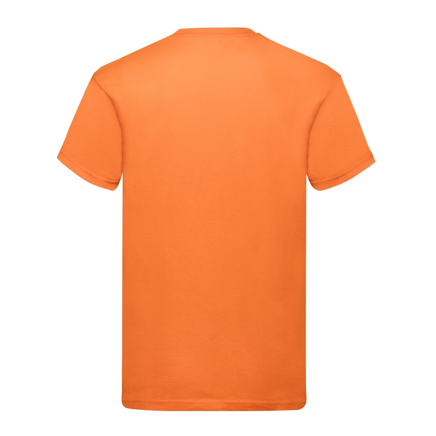 Orange - Back - Fruit of the Loom Mens Original T-Shirt