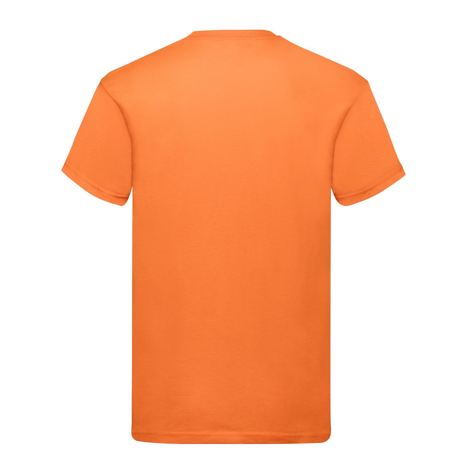 Orange - Back - Fruit of the Loom Mens Original T-Shirt