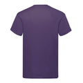 Purple - Back - Fruit of the Loom Mens Original T-Shirt