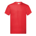 Red - Front - Fruit of the Loom Mens Original T-Shirt