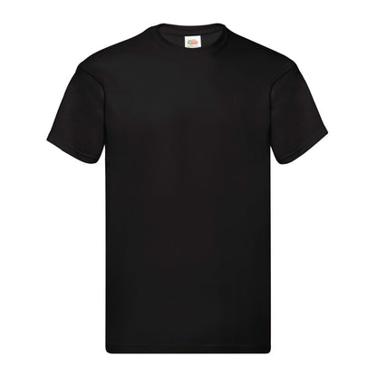 Black - Front - Fruit of the Loom Mens Original T-Shirt