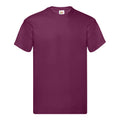 Aubergine - Front - Fruit of the Loom Mens Original T-Shirt