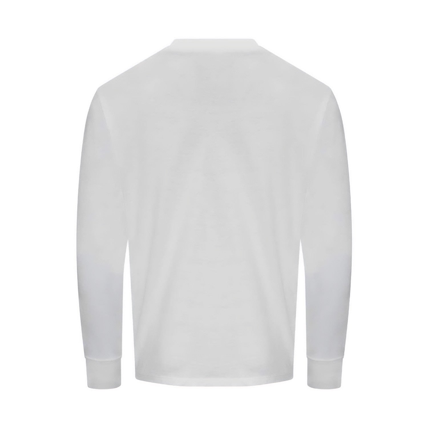 White - Back - Awdis Womens-Ladies 100 Oversized Long-Sleeved T-Shirt