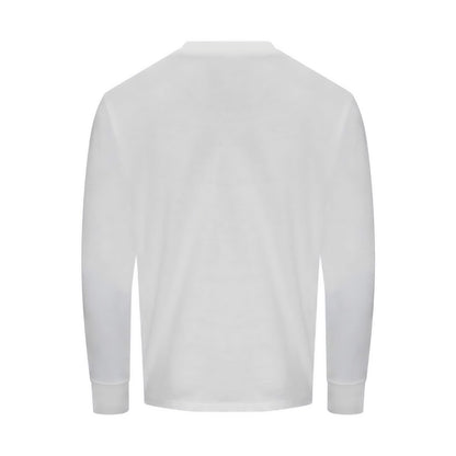 White - Back - Awdis Womens-Ladies 100 Oversized Long-Sleeved T-Shirt