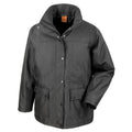 Black - Front - WORK-GUARD by Result Mens Platinum Manager Waterproof Jacket