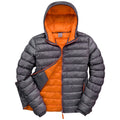 Grey-Orange - Front - Result Urban Mens Snow Bird Hooded Jacket