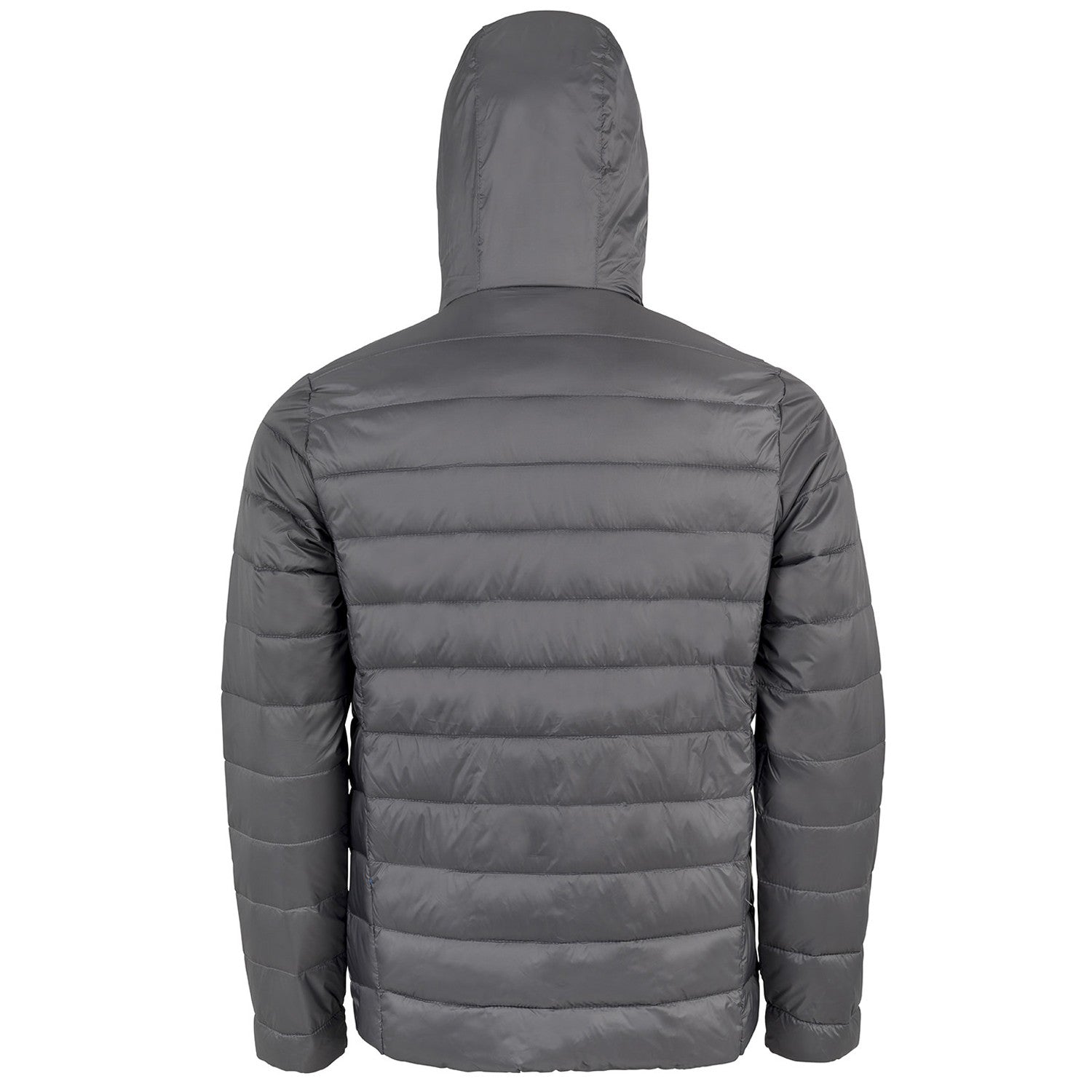 Grey-Orange - Back - Result Urban Mens Snow Bird Hooded Jacket